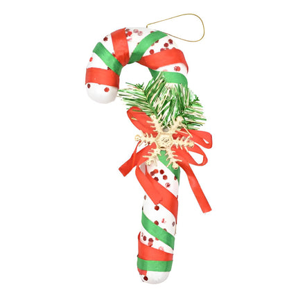 Adorno Colgante Bastón De Navidad 18cm Ccm00117 V