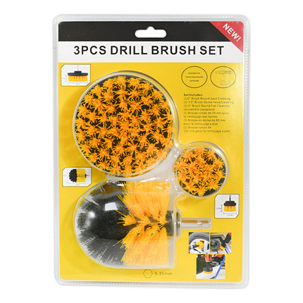 Set X 3 Cepillos Para Limpieza En Plastico Y Metal X