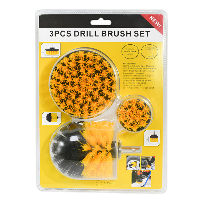 Set X 3 Cepillos Para Limpieza En Plastico Y Metal X