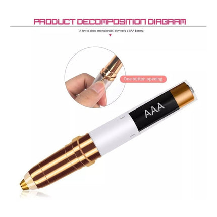 Depilador Recortador Vello Cejas Nasal Sin Dolor Usb Negro
