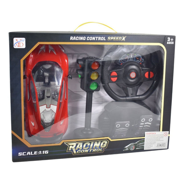 Auto A Control Remoto Con Pedalera Y Semáforo.ty363088a Rojo Ty363088a