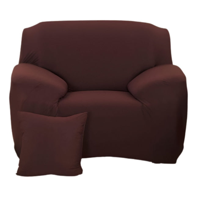 Funda Elastica P/sillon 1 Cuerpo Marron  Marrón Lisa