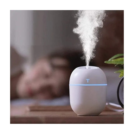 Difusor Aromatizante Humidificador Y Veladora Blanca Usb,,