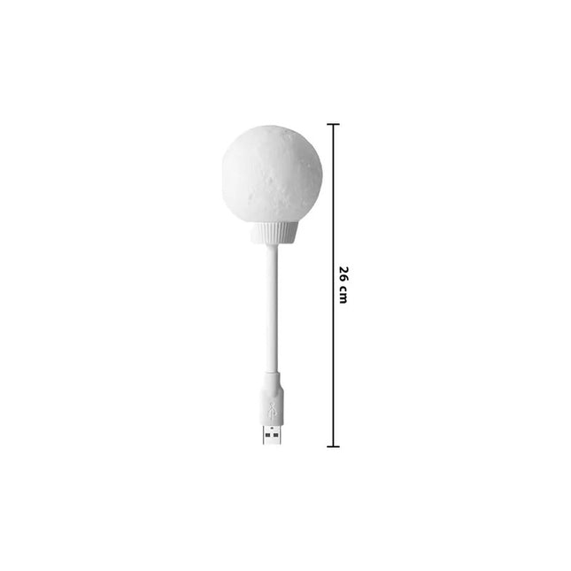 Lampara Veladora Luna Usb Lámpara De Noche A