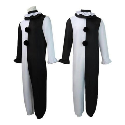 Disfraz Payaso Terrifier Para Niños Completo Negro Y Blanco Xl
