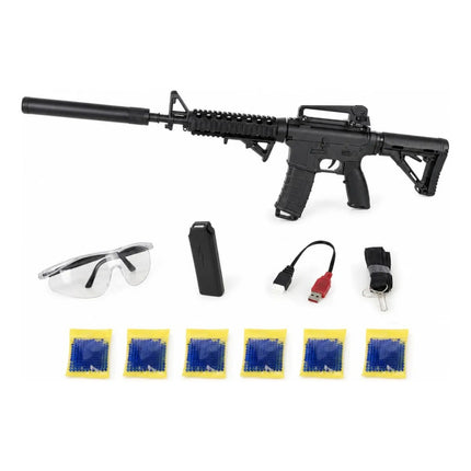Rifle Recargable Con Balines De Hidrogel 90cm. Sp38990 Negro