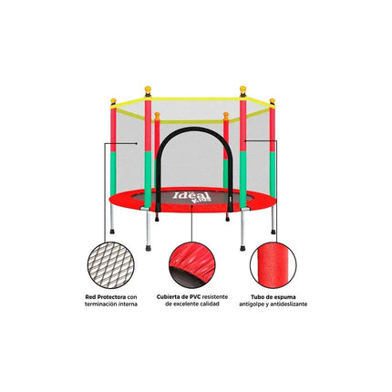 Cama Elástica Trampolín 183 Cobertor + Red Lo Ideal Kids V V