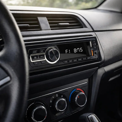 Radio Para Auto Coche Bluetooth Fm Control Remoto Usb X2 Led Negro