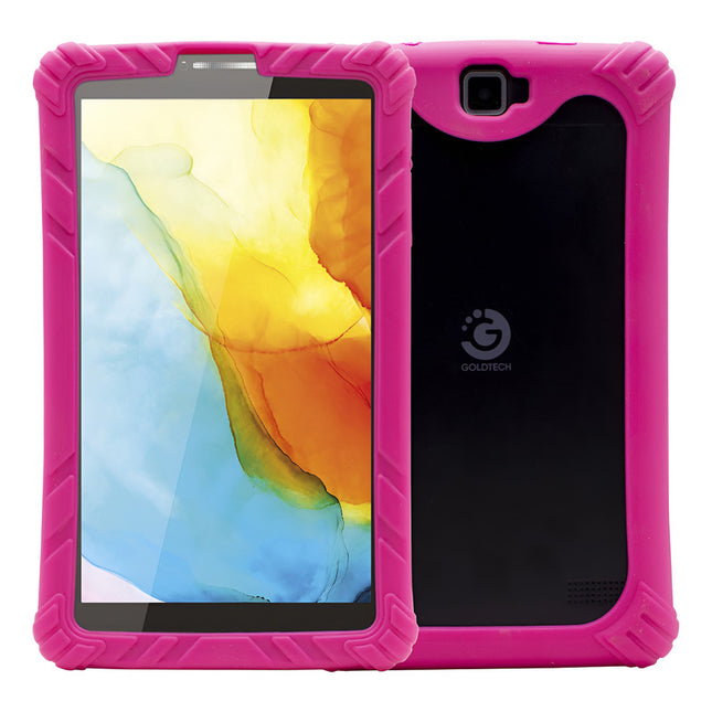 Tablet Goldtech 7 2/16gb Negra + Silicona Rosa Rosa Chicle