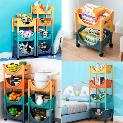 Carro Carrito Organizador Juguetes 4 Cajones Con Ruedas