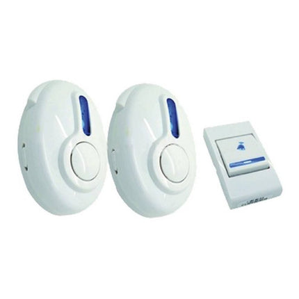 Timbre Inalámbrico Doble Para Casa Con Fondo O Negocio