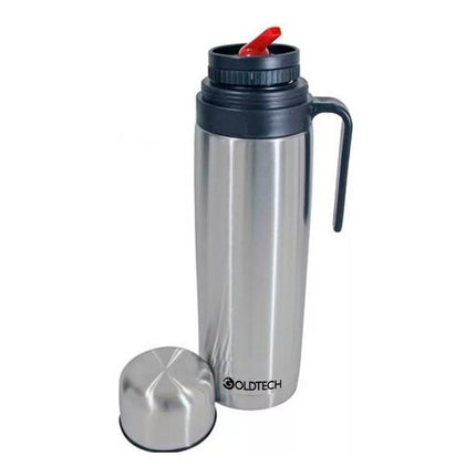 Termo Acero Inoxidable Goldtech 1lt Excelente Calidad Gris