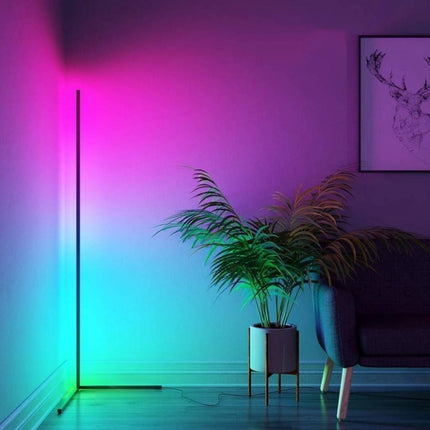 Barra Rgb Pie Tira Luces Led Decorativa Control Por App Rgb Rgb