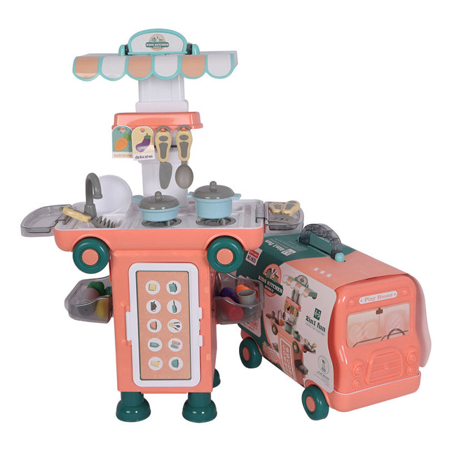 Set De Helados Infantil Autobús - 43 Pcs Rosado