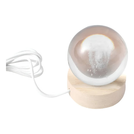 Lámpara Bola De Cristal De Galaxia 6 Cm Diámetro X
