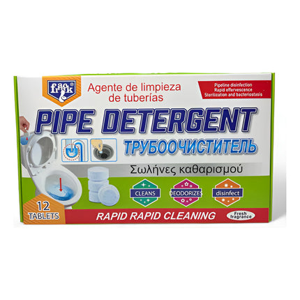 Tabletas Limpia Tuberias Agente De Limpieza X12
