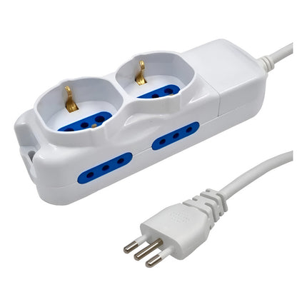 Alargue 2 Schuko + 4 Modulos  5 Metros Jov 203072 Blanco
