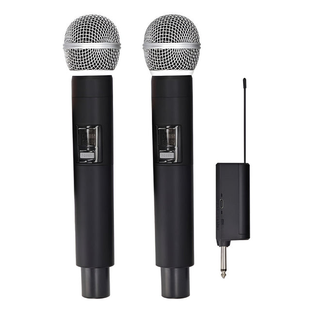Kit De 2 Microfonos Inalámbricos Alcance 10 Mt X