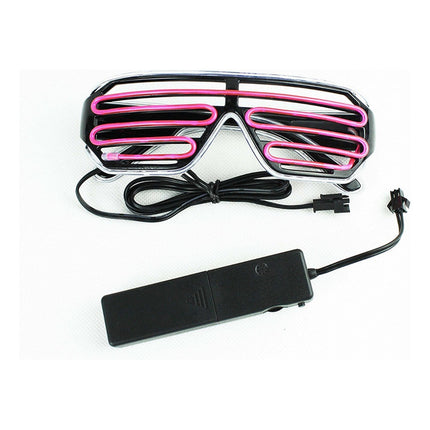 Lentes Con Luz De Neon P/fiesta Cotillón C/control A Pila Aa Varios