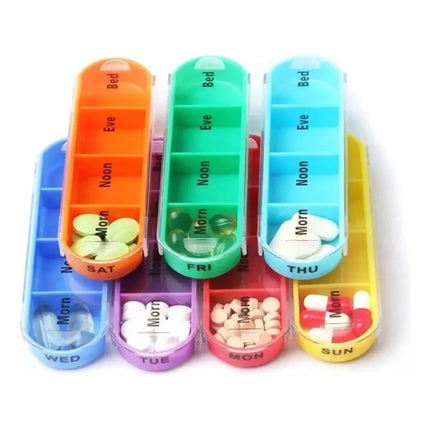Pastillero Organizador Acrílico Semanal Contenedor Premium Varios