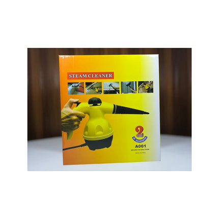 Limpiador A Vapor Alta Presión Portatil Con Accesorios Amarilla