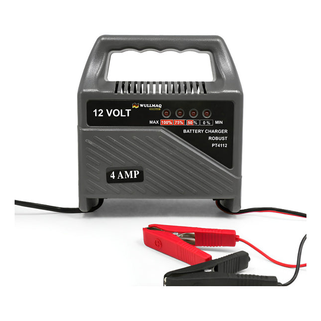 Cargador De Bateria 4amp 12v Wullmaq Pt-4112