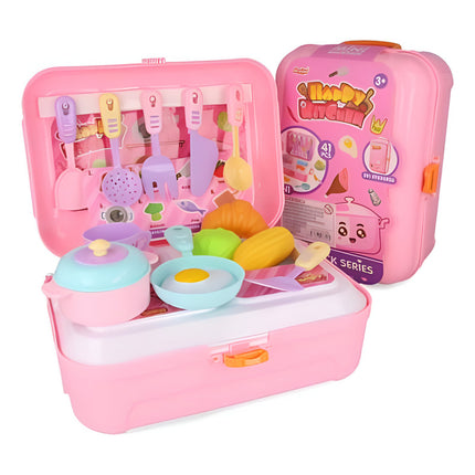 Cocina Infantil En Valija Con Accesorios 19 X 26 X 11 Cm X