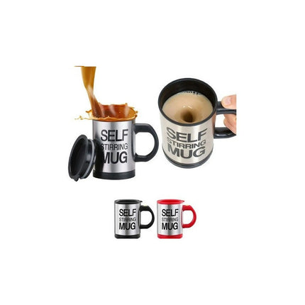 Taza Jarra Con Revolvedor Automatico Mezclador Cafe Leche N/a