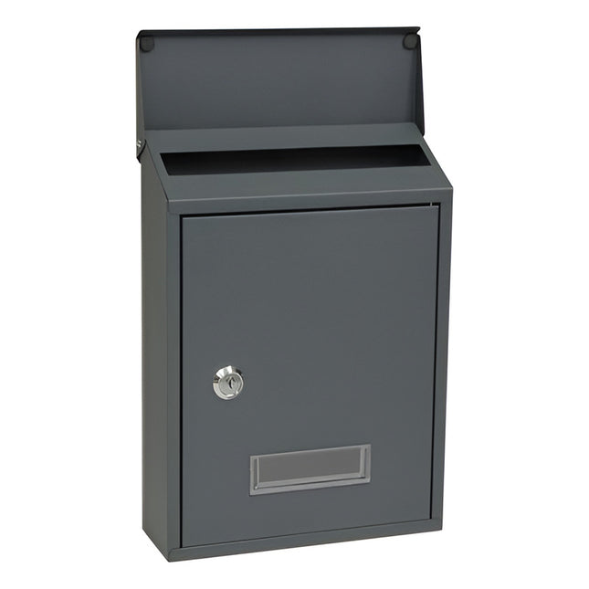 Buzon Buzonera Metalica Rectangular Excelente Calidad Grafito