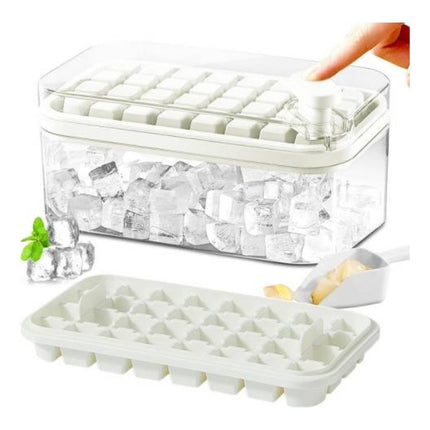 Hielera Con 2 Bandejas Desmontables Para Congelador 64 Cubos