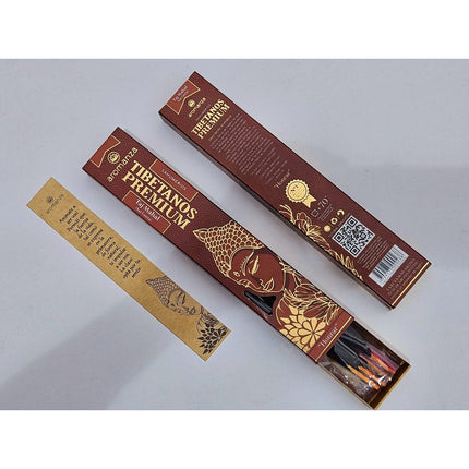 Sahumerios Incienso Tibetano Premium Aromanza X8  90min V