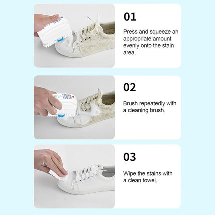 Cepillo Limpiador De Calzado  Potente  Limpiador  2 En 1 Blanco