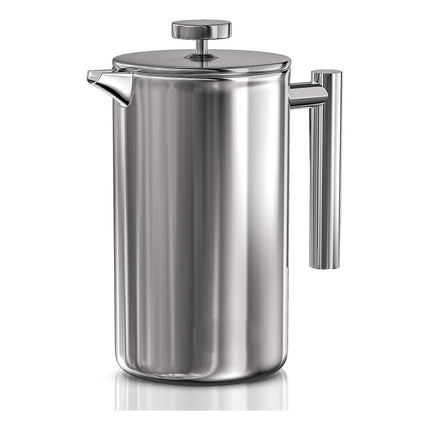 Cafetera Prensa Francesa Acero Inoxidable 1lt   Gris