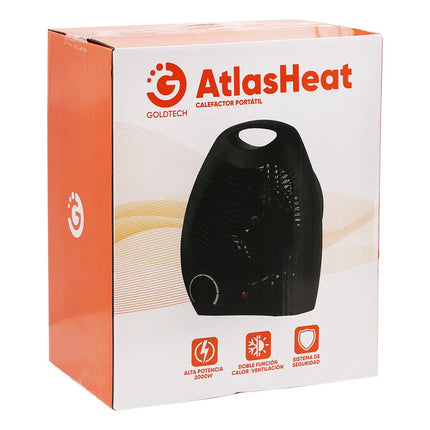 Calefactor Goldtech Atlasheat 220v Negro Negro
