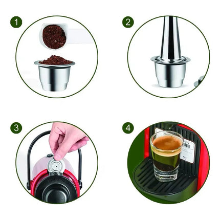 Capsula De Café Nespresso Reutilizable Acero Inoxidable Acero