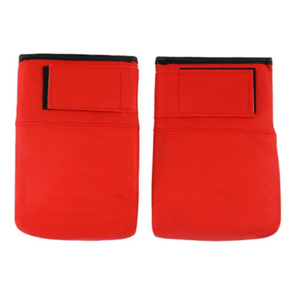 Guantes Para Bolsa De Boxeo Montada En La Pared Rojo