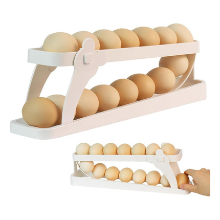 Organizador De Huevos Para 14 Unidades Nuevo  Crema