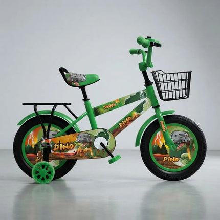 Bicicleta Bonus Dino Rodado 12  Con Ruedas Estabilizadoras Verde 12