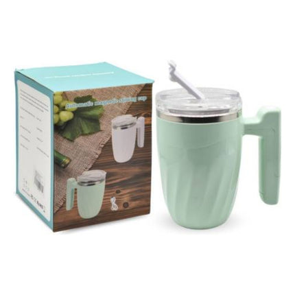 Taza Térmica Auto Revolvedora Con Mango 380ml