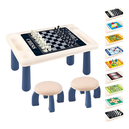 Mesa Con Sillas 9 Juegos De Caja En 1 Intercambiable V