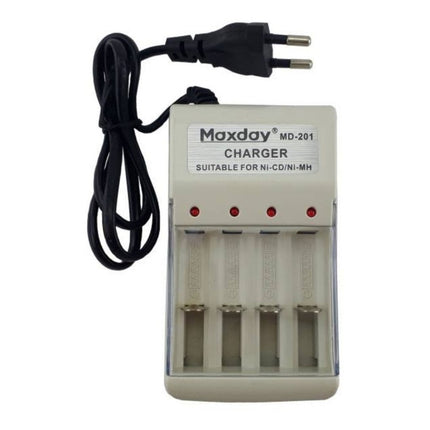 Cargador De Pilas Recargables Aa Y Aaa  Maxday