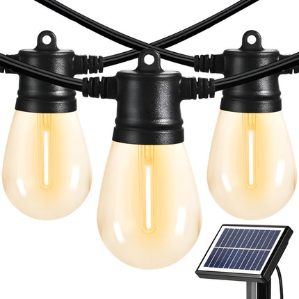 Guirnalda Vintage Solar Con Control 10 Bombitas Z
