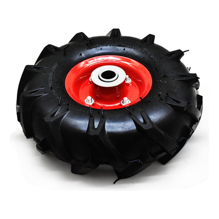 Rueda Inflable De Goma Reforzada Para Carrito De Carga Negro