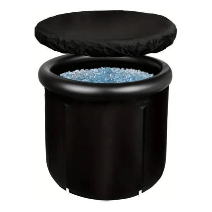 Bañera De Inmersión En Hielo Ice Pod Tina Portátil 78x80cm Negro