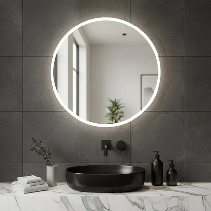Espejo Led Inteligente Ovalado 60cm Tactiil (jtbaz390) Blanco