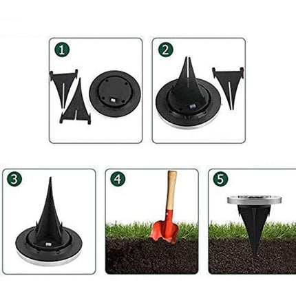 Luz Solar Para Jardin 8 Leds X4 Unidades