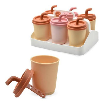 Moldes Para Helados Con Formas De Vaso X6 Unidades X