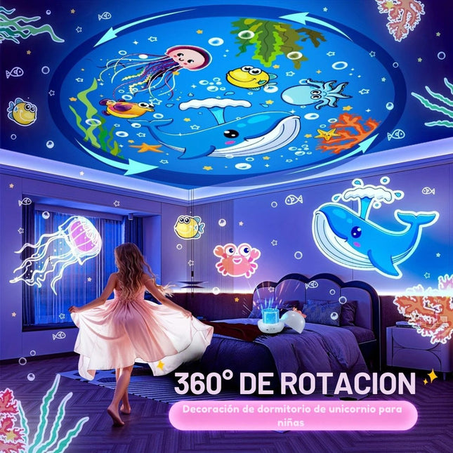 Lampara Veladora Proyector Led Colores Recargable