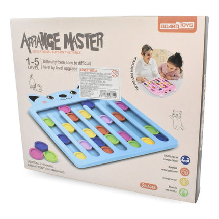 Juego Infantil Tablero Con Fichas 25x27cm. Rosado