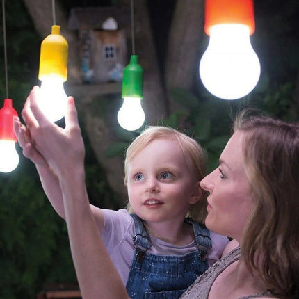 Lampara Led A Pilas - Ideal Apagón Roperos Fiestas Y Camping Blanco Blanca